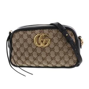 GUCCI GG Marmont Shoulder Bag Brown